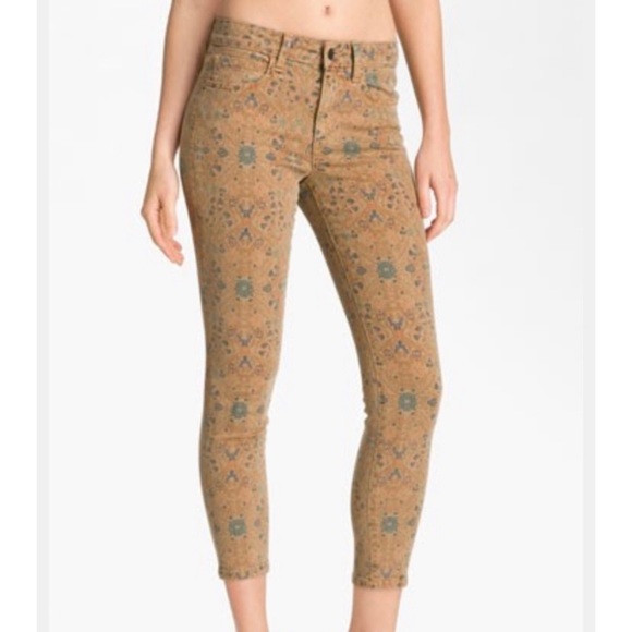 Joe's Jeans Brown Patterned Skinny Jeans in Sepia Size 29 - Picture 3 of 5